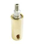 Rotary Joint Water Air Oil Swivel Connector Brass Universal Union Left Hand Thread For Rotating Equipment Heavy Duty Brass Rotary Union For Hydraulic And Pneumatic Systems Easy Install High Flow Leak Free Performance, brass connector front view
