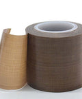 3 Inch By 10 Meter PTFE Nonstick Tape High Temp 500F Fiberglass Adhesive Tape With Silicone Adhesive for DIY use, side view