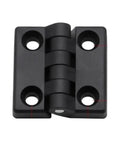 Concealed Hinge Set for Doors and Cabinets, 10 Pcs Black Nylon Plastic Butt Hinges for Wooden Boxes, Furniture and Electric Cabinets