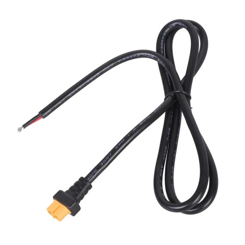 XT60 Cable With 14AWG 2 Pin Female Connectors For Drones, Solar Panels And Power Stations, High Current PVC Coated Copper Wire, black looped cable