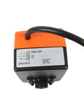 Kickass Ventilation Rotary Actuator 24 Volt Ac Dc Motor 2Nm Torque top view with orange casing and label details