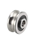 SG20 U Groove Track Guide Bearing Featuring Hella Smooth Pulley Wheel Rollers For Linear Motion Systems Drop In Ready Industrial Slider Rail Hardware Built For Quick Swap Assembly Projects in stainless steel.
