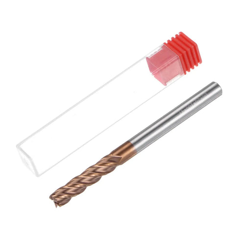 Carbide Square End Mill 8mm Diameter 5 Sixteenth Shank Extra Long 100mm 4 Flutes TiSiN Coated Micro-Grain Tungsten Carbide Milling Bit Cutter