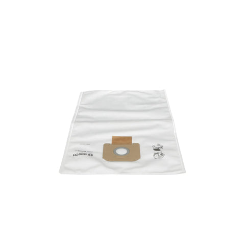 VB140F 5 Pack 14 Gallon White Fleece Filter Bags For Dust Extractor VAC140 product showcasing detailed fleece material and attachment feature