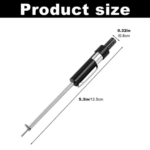 Heavy Duty Brake Pad Thickness Gauge With Slim Probe For Quick No Wheel Removal Checks Precise Millimeter Scale For Internal And External Pads Slick No Sweat Brake Diagnostics Tool