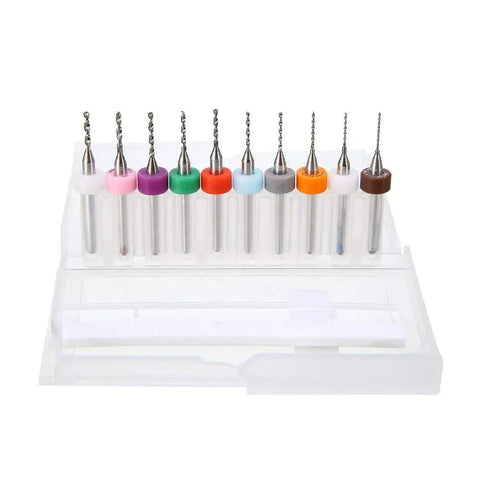 Micro twist drill bits in a case from 37 Piece Pin Vise Hand Drill Kit For Jewelry Making Mini Manual Drill Set