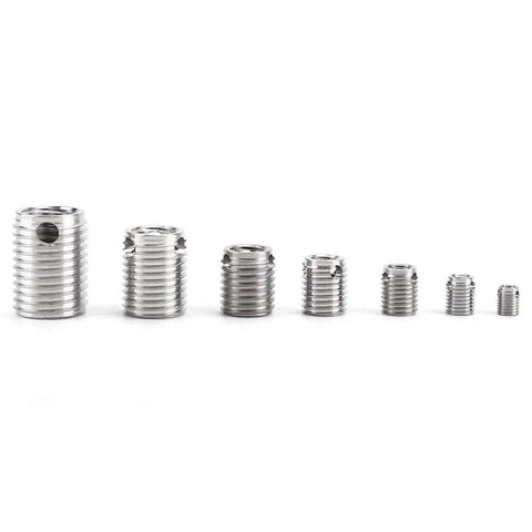 Self Tapping Threaded Inserts Kit For Metal And Stainless Steel 58 Piece Diy Tool Set For Tight, Durable Screw Reinforcement And Easy Install; 7 sizes