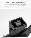 Tablet Screen Fixation Clip Car Phone Holder Quick Install Flat Chuck Mount close-up showing durable black plastic material
