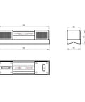 Dead On Precision Spirit Level Built Tough For Real World Sites dimensions and features diagram showing vials and solid construction