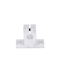 Front view of Aluminum Linear Motion Rail Clamping Guide Supports For 8mm Shaft Ideal For 3D Printers And CNC Machines Set Of 10 Silver