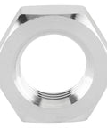Race-Ready Fine Thread Aluminum Jam Nut Set 3/8-24 Right Hand Thread Pack Of 6 For Rod Ends And Heim Joints And Lightweight 7075 Aluminum With Clear Anodized Finish For Racing And Automotive Linkage, close-up