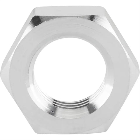 Race-Ready Fine Thread Aluminum Jam Nut Set 3/8-24 Right Hand Thread Pack Of 6 For Rod Ends And Heim Joints And Lightweight 7075 Aluminum With Clear Anodized Finish For Racing And Automotive Linkage, close-up