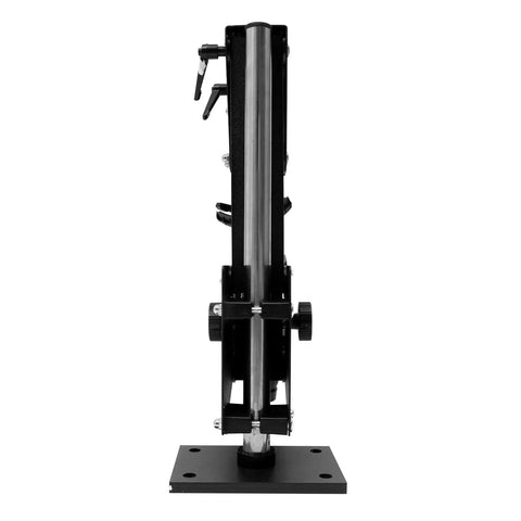 Side view of Pro Grade Micro Jewelry Inlaid Stand with 360 Degree Rotating Bracket and steel framework for 77mm microscope insert