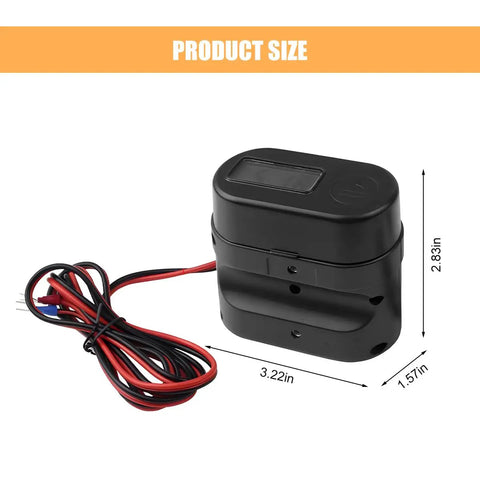 Dual USB Charger Socket 5 Volt 3 Amp 4 In 1 Motorcycle Handlebar Clamp Power Adapter with Clock Lighter Socket and Voltmeter