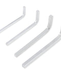 Four Piece Square Head Wrench Set With L Shaped Elbow Wrenches For Pocket Hole Screws, Chrome Vanadium Steel Construction