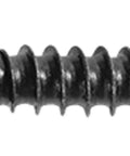 Knockout Quality 25 Pack Thread Forming Screws M4 1.46 X 16MM Black Finish Round Washer Head T20 Torx Drive close-up view.