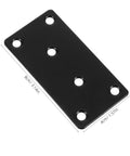 Heavy Duty Iron Shelf Brackets Flat Straight Corner Braces Black Metal For Kitchen Cabinets Storage Support No Wobble