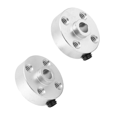 Two Pack Metal Axle Hubs With Set Screws For Tetrix Robotics, Built Beefy For 4.7mm D Shafts, Easy Install, Dope Upgrade
