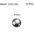 Set Of Ten 19mm Polished Carbon Steel Bearing Balls For Precision Fit And Budget Friendly Maintenance Great For Industrial Equipment Repair And Everyday Home DIY Projects, 10 pcs