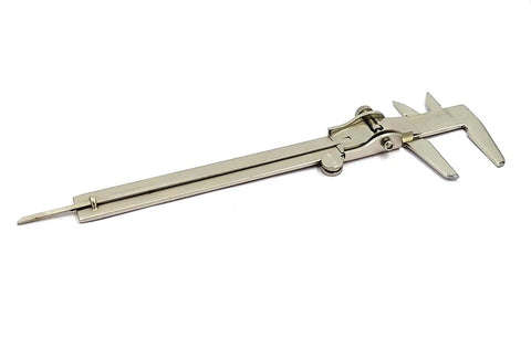 Pro Grade Non Digital Vernier Caliper For Metric And Imperial Measurements Inside Outside Depth And Step Easy Read One Tenth Centimeter And One Hundredth Centimeter Vernier Non Steel Plated Body Handy Tool For Precise