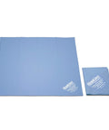 Antimicrobial Bag Barrier for Medical Bags and On The Go Workstations, Latex Free Reusable Shield That Kills Microorganisms, Easy Wipe Cleanup, Keeps Your Workspace Clean and Hygienic for Med Pros and Clinicians. Blue folded and open barrier set