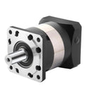 No Nonsense Planetary Gearbox Reducer For Servo Motors with silver casing, 110mm flange mount, and 24mm input shaft, showing front view.