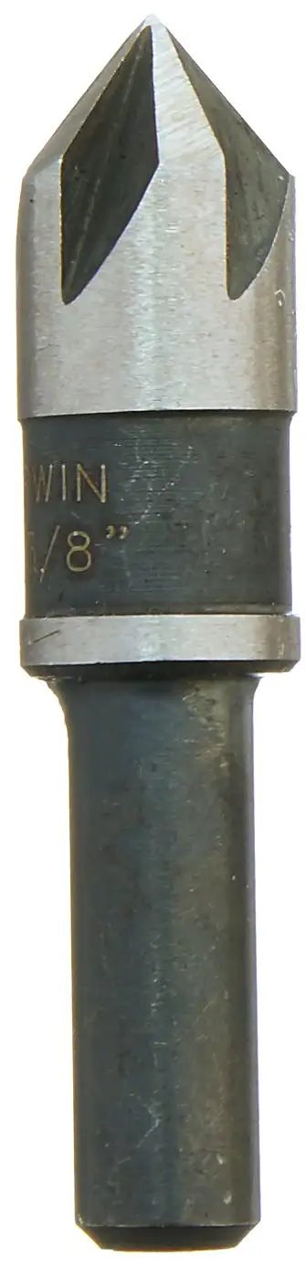 Heavy Duty 3/8 Inch Countersink Drill Bit With 82 Degree Black Oxide Coating For Smooth Sailing In Wood Or Metal Projects top view
