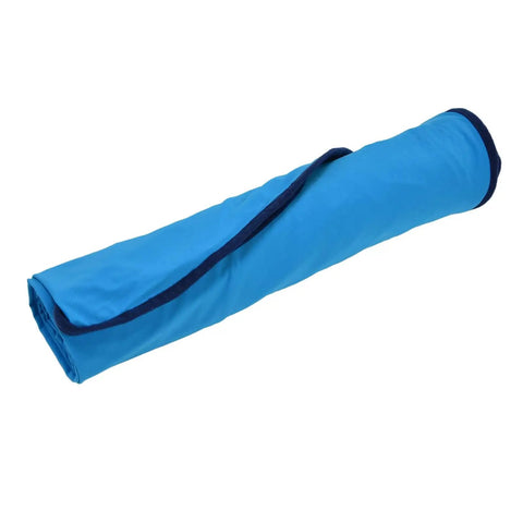 Rolled Versatile Sleeping Liner For Camping And Backpacking, Lightweight And Cozy, Skin Friendly And Breathable, Blue.