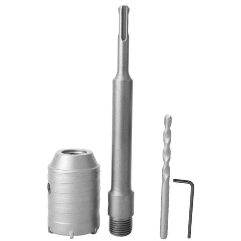 Heavy Duty SDS Shank Concrete Drill Bit With 200mm Rod And Carbide Tip For Wall Hole Cutting Stone Dust Removal Fast Work Great Deal Worth Every Buck, drill kit