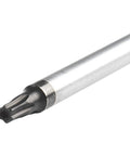 Cool Extended Long Blade Screwdriver Kit With 5 Torx Bits And Magnetic Tips For Auto Repair Electronics Reach Deep Recessed Screws Smooth Ergonomic Handle T15 To T30 Size 400mm chromoly steel tip close-up
