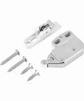 Heavy Duty Push To Open Cabinet Lock With Auto Release Spring For Kitchen Bedroom Cupboard Doors Easy Install Touch Catch Latch components with screws.