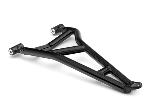 1.5 Inch Forward Offset A Arms For Polaris RZR XP 1000 And XP 4 1000 Fits Up To 33 Inch Tires 1.25 Inch Tubing 25 Percent Bigger Than Stock Black Finish Includes Standard Duty Ball Joints Off Road Ready Upgrade, black steel A-arms with ball joints