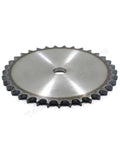 Get Your Hands On This Solid One Piece Flat Sprocket With 10 To 25 Teeth That Fits Right Into Your Roller Chain Drive Setup Featuring 10A Pitch And A3 Steel Construction For Serious Industrial Grind - angled view.