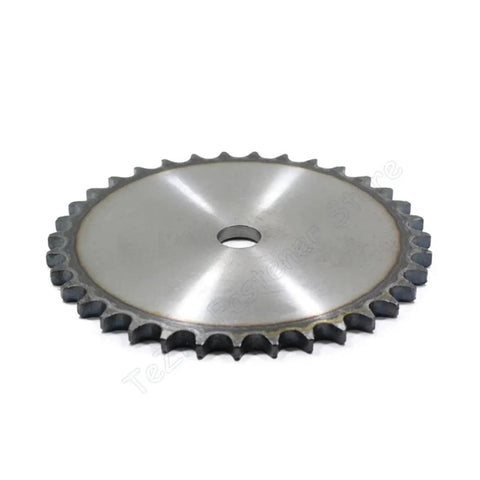 Get Your Hands On This Solid One Piece Flat Sprocket With 10 To 25 Teeth That Fits Right Into Your Roller Chain Drive Setup Featuring 10A Pitch And A3 Steel Construction For Serious Industrial Grind - angled view.
