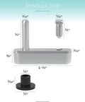 Shower Door Pivot Block With Three Quarters Inch Pin For Framed Swing Doors, Hinge Pin Kit Fits Framed Swing Door Replacement