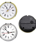 4 Piece Clock Parts Kit for Resin Mold and Epoxy Casting with gold and silver clock faces and back view.