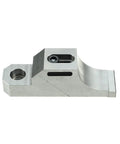 Heavy Duty M10 CNC Side Clamp Vise With One-Way Grip For Milling And Grinding Machines Ensures Ultra Precise High Clamping Force 135 Kn Industrial Fixing Fixture Tool, side view, steel construction.