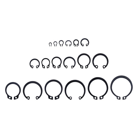 E Clip Assortment Kit 304 Stainless Steel 300 Pieces External Retaining Rings And C Clips For Automotive Machinery And DIY Projects