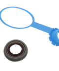 Front Driver Side Wheel Half Shaft Seal Kit With Protector for GM vehicles, showing blue protector and dark seal ring.