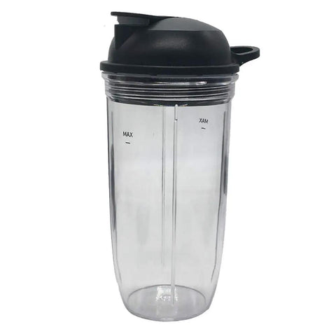 24oz personal jar with spout lid from Pro Extractor Blade Replacement Kit With Gasket And 24Oz Cup Set For Ninja Professional 72oz Countertop Blenders BL610 BRN 30 CO610B CO650B Includes Spout Lids And Easy Fit