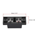Two Way Spring Speaker Terminal Clip Push Release Connector For Audio Cables, 2 Pins, 2 Positions Strip Block, Red And Black