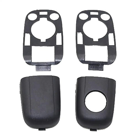 Sleek Car Door Handle End Cap Trim Kit With Stopper 9101AA For Peugeot 307 C2 C3 Models Looks Awesome And Snaps On Easy To Upgrade Your Ride Stylishly. Black plastic door handle cap set with stopper for Peugeot 307 C2 C3