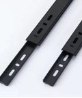 Black steel Beefy Ball Bearing Drawer Slides With Telescopic Runners, Smooth Glide For Heavy Duty Cabinets And Desks, Quiet Operation, Durable Anti Abrasion Track, Easy Install Drawer Hardware For Long Lasting Use