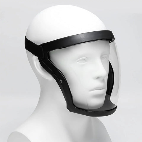 Anti Fog Clear Face Shield For Adults Glasses Friendly Plastic Shield With Full Face Protection Durable Clear Shield Black Frame