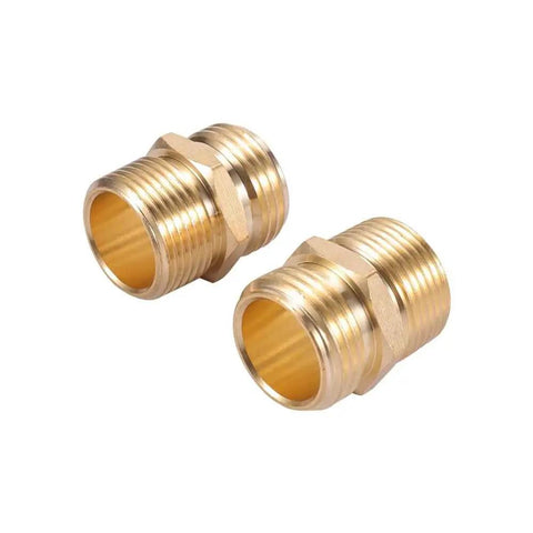 Brass Garden Hose Fitting Adapter 3/4 MHT To 3/4 MIP Or 1/2 FIP, forged copper, two pieces