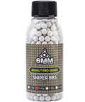 BioVal Outdoor Pro Series 6mm Airsoft BBs 0.40g 500 Rounds White Premium Sniper Bottle Precision BBs Spherical Seamless Surface