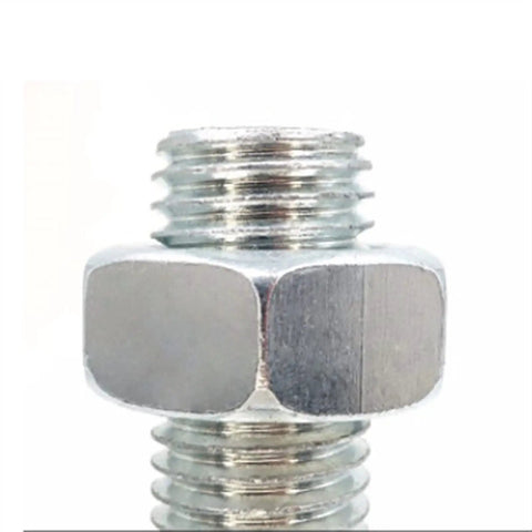 4 Adjustable Leveling Feet For Heavy Duty Machinery M16 Swivel Levelers With Galvanized Finish Built Tough And Stable For Home Office Workshop Restaurant And Industrial Equipment Easy To Install Durable Corrosion Resistant. Close-up of M16 galvanized threaded leveling foot