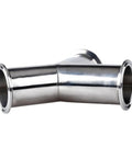 Y Shaped 3 Way Sanitary Pipe Fitting Tri Clamp 304 Stainless Steel Built Tough Durable Connector Fits One And A Half To Four Inch Pipes 76mm OD