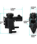 Genuine Hub Lock Vacuum Hose And Solenoid Valve Kit Fits Ford Expedition F150 Lincoln Navigator Mark LT For Heavy Duty Off Road Towing And 4x4 Action Upgrades, black solenoid valve, 60mm x 54mm x 25mm