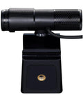 Top Tier 1080P Usb Webcam With Slick Privacy Shutter Dual Onboard Mics For Live Streaming Video Calls Gaming And Remote Hustle Quick Plug And Play Ready Setup from above showing black design and mounting base.